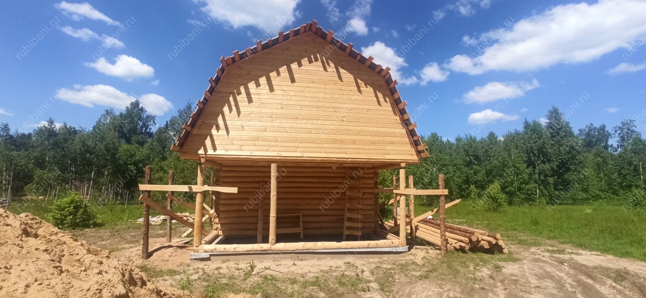 Дом- баня 6 на 6 под усадку — фото 1 Дом- баня 6 на 6 под усадку — фото 1