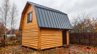 Баня 5 на 5 двухэтажная 25 м²