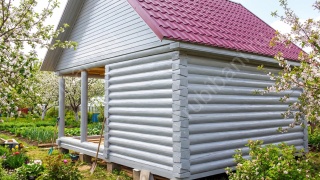 Баня 6×5 с террасой, 42 м²