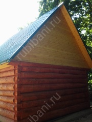 Баня с верандой на крыше 25 м²