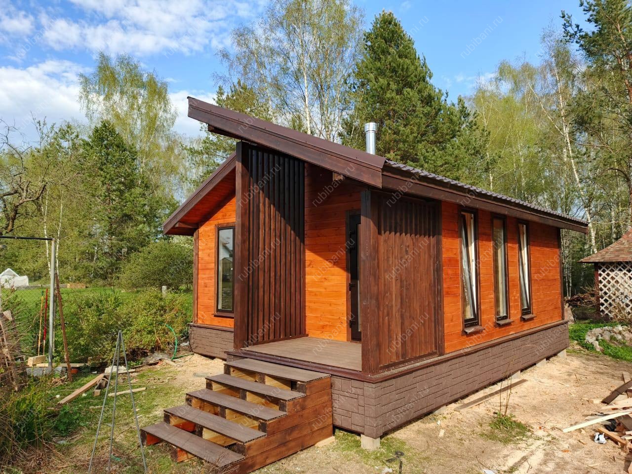 Баня из бруса 6 на 6 с печью под ключ по проекту Б-153 — фото 2 Баня из бруса 6 на 6 с печью под ключ по проекту Б-153 — фото 2