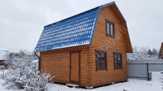 Баня 5 на 5 двухэтажная 25 м²