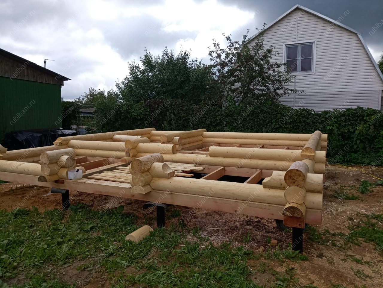 Баня из оцилиндрованного бревна — фото 3 Баня из оцилиндрованного бревна — фото 3