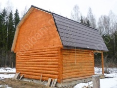 Баня 5 на 5 с беседкой 35 м²