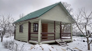Баня 6×4 с террасой, 36 м²