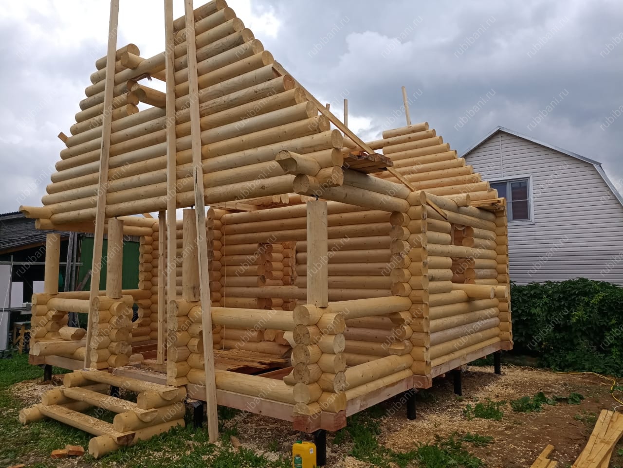 Баня из оцилиндрованного бревна — фото 7 Баня из оцилиндрованного бревна — фото 7