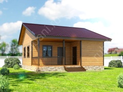 Баня из бруса 7×7 (Б-15), 49 м²