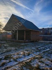 Баня 6×6 с террасой, 48 м²