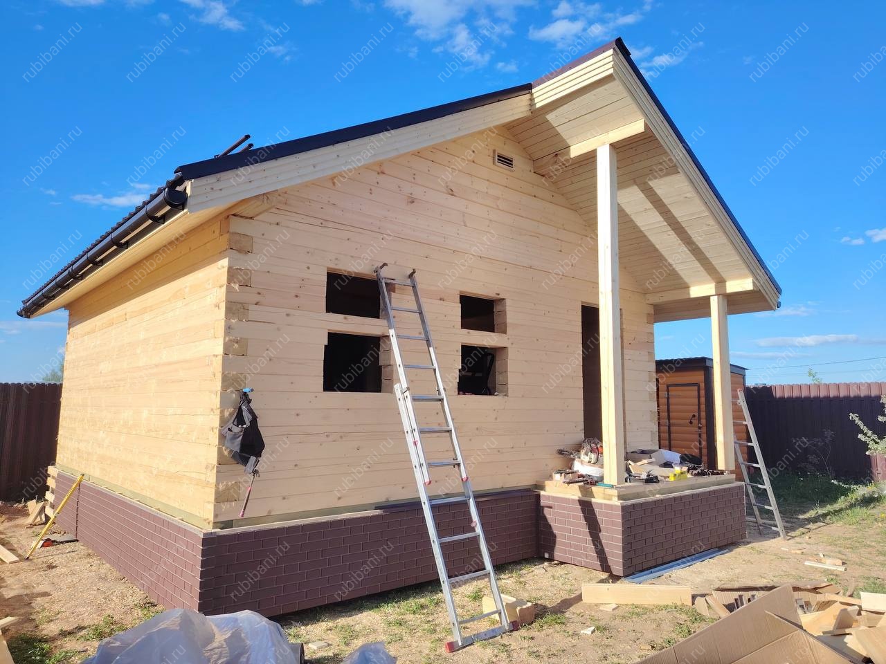 Баня из бруса 6х6 Проект Б-153 — фото 3 Баня из бруса 6х6 Проект Б-153 — фото 3