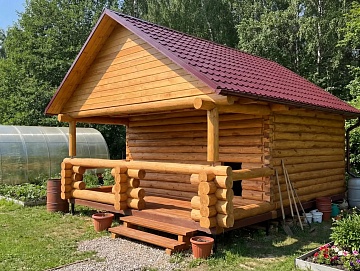 Баня 5 на 5 с беседкой 35 м²