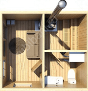 Баня 4×5 м, 20 м²