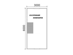Баня 4 на 6 с комнатой отдыха 24 м²
