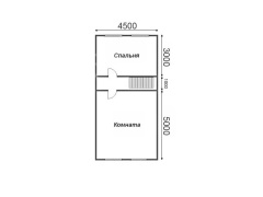 Баня из бруса 6×9 с мансардой (Б-24), 54 м²