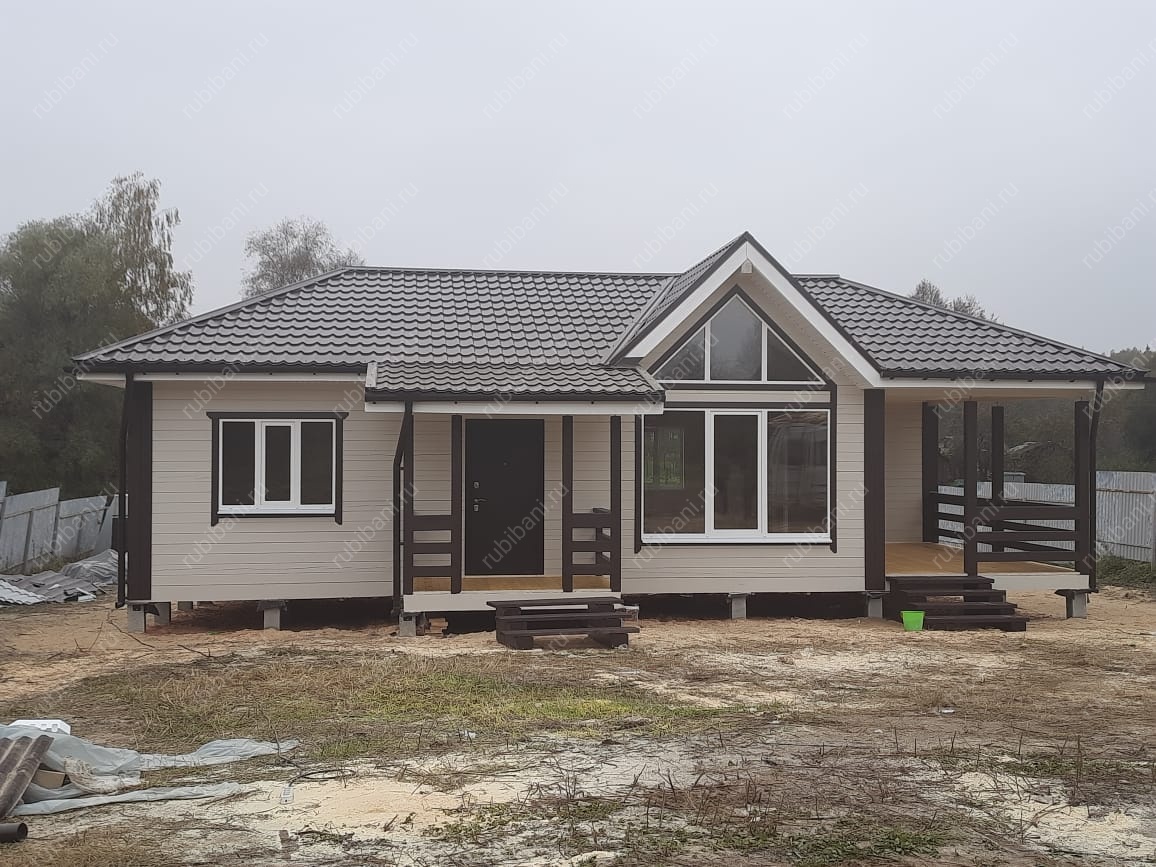 Одноэтажный каркасный дом — фото 1 Одноэтажный каркасный дом — фото 1