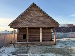 Баня 6×6 с террасой, 48 м²