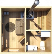 Баня 4×5 м, 20 м²