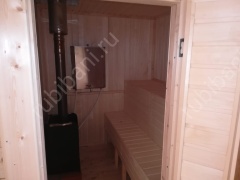 Баня с мансардой и балконом 24 м²