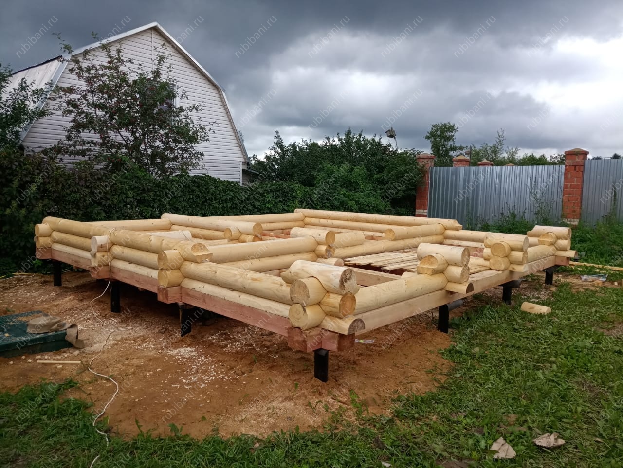 Баня из оцилиндрованного бревна — фото 2 Баня из оцилиндрованного бревна — фото 2