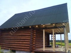 Баня 4×3 с террасой, 20 м²