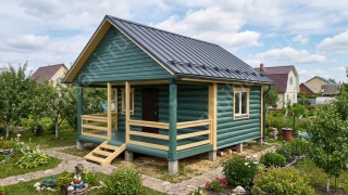 Баня 6×4 с террасой, 36 м²