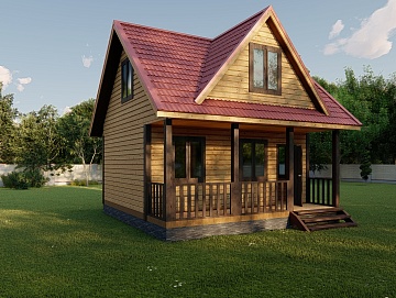 Баня из бруса 6×6 (Б-98), 63 м² Баня из бруса 6×6 (Б-98), 63 м²
