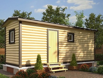 Мобильная баня 2.3×7, 16.1 м² Мобильная баня 2.3×7, 16.1 м²