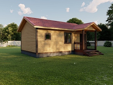 Баня из бруса 5×7.5 (Б86), 37 м² Баня из бруса 5×7.5 (Б86), 37 м²