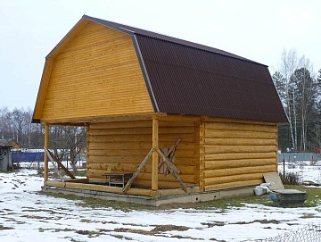 Дом 4×6 м в лапу, 24 м² Дом 4×6 м в лапу, 24 м²